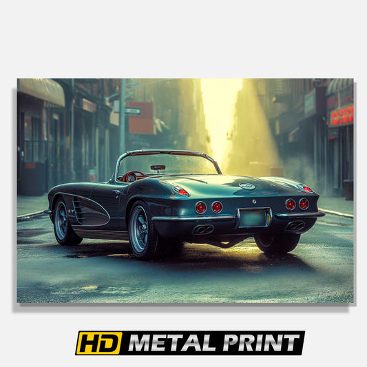 1962 Chevrolet Corvette C1 Metal Print Poster