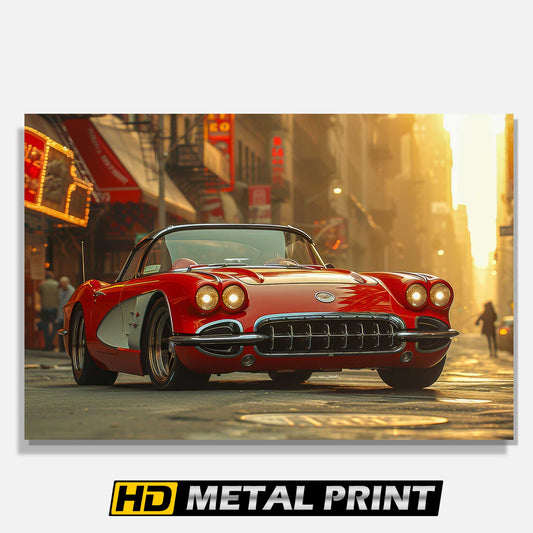 1962 Chevrolet Corvette C1 Metal Print Poster