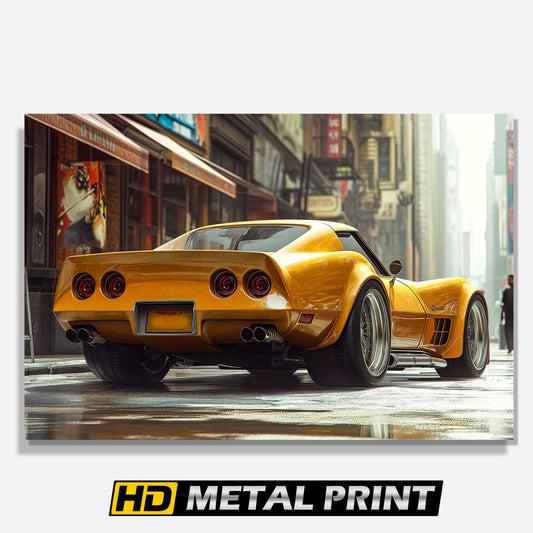 1980 Corvette C3 Poster on Metal