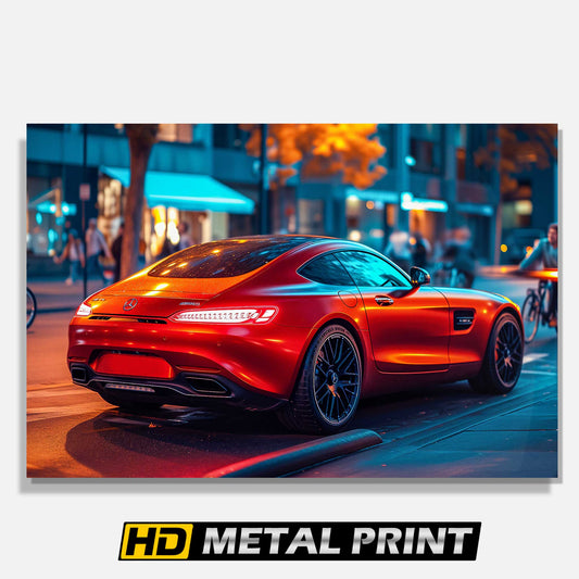 2024 Mercedes-Benz AMG GT Metal Poster
