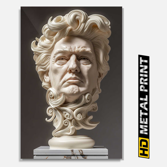 Donald Trump Statue Metal Print