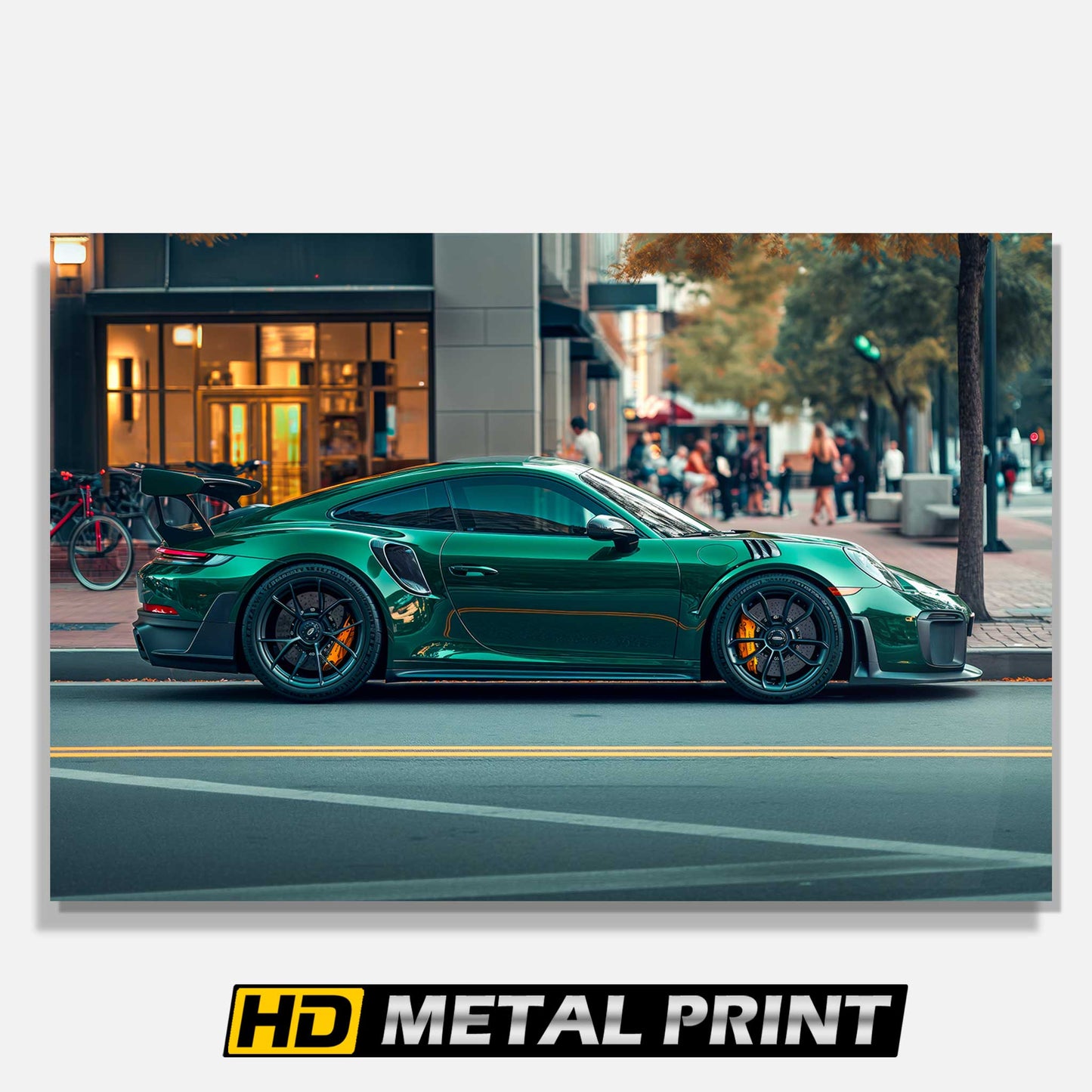 Green 2023 Porsche GT2 RS Metal Print