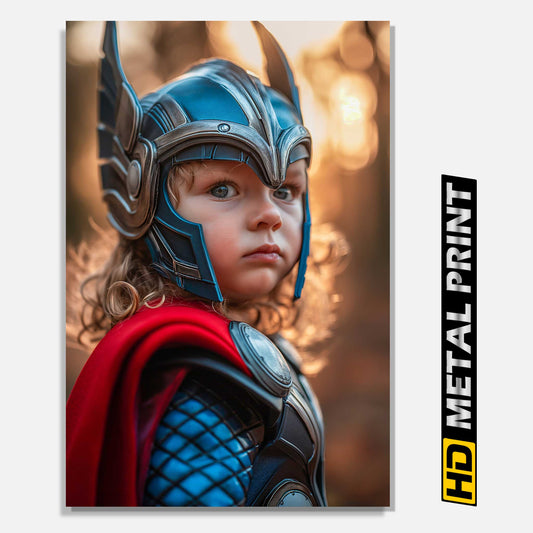 Marvel Comics Baby Thor Metal Print
