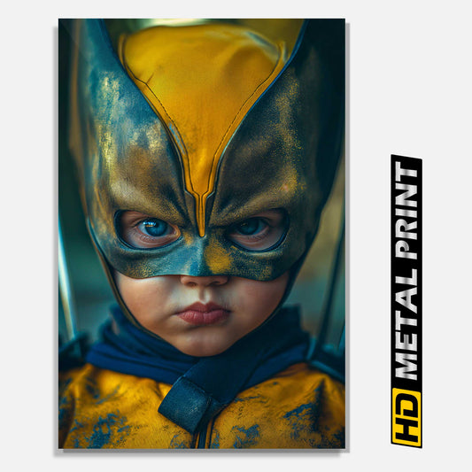 Marvel Comics Baby Wolverine Metal Print