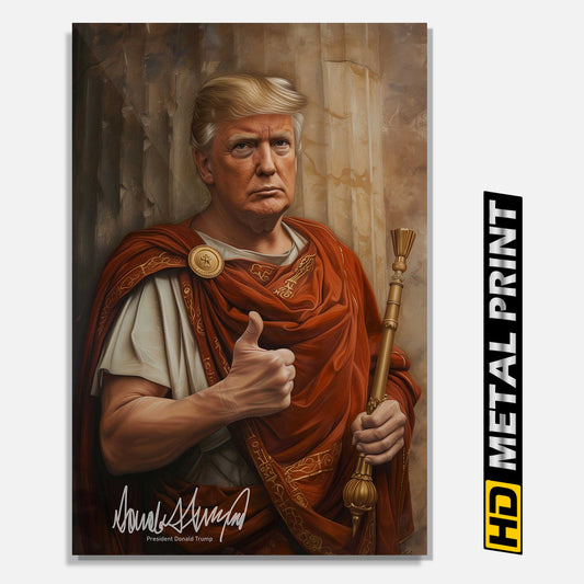 Emperor Trump Metal Print