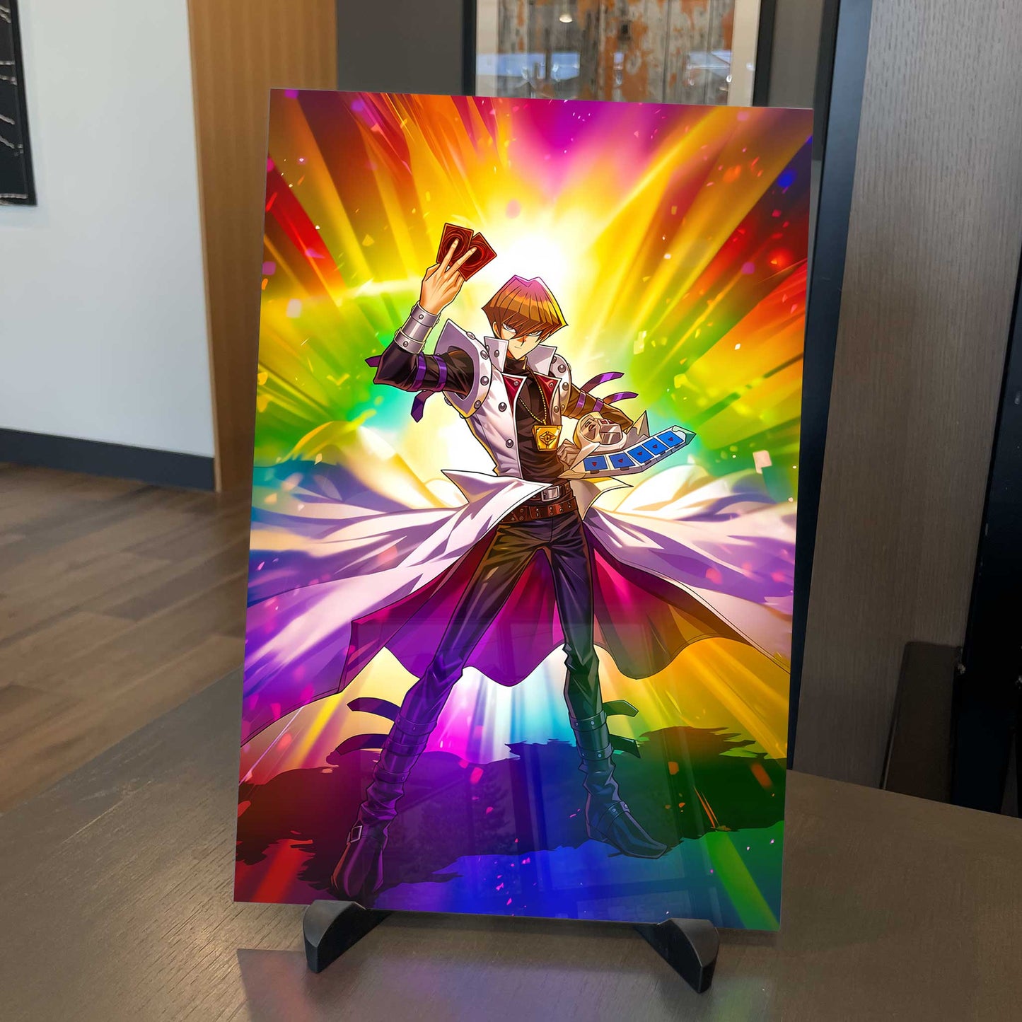 Yu-Gi-Oh! Seto Kaibe Rainbow Prizm Metal Print