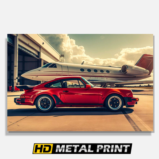 1975 Porsche 930 Turbo Print on Metal