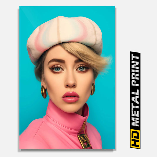 Miley Cyrus Vogue Photoshoot Metal Print