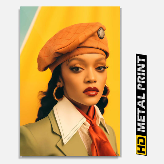 Rihanna Vogue Photoshoot Metal Print
