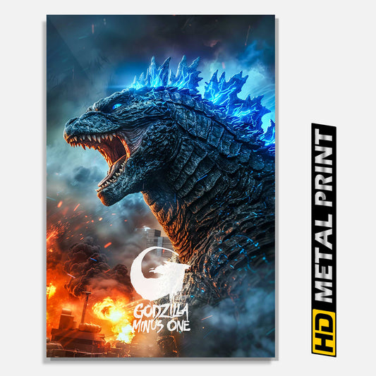 Godzilla -1 Movie Poster Metal Print