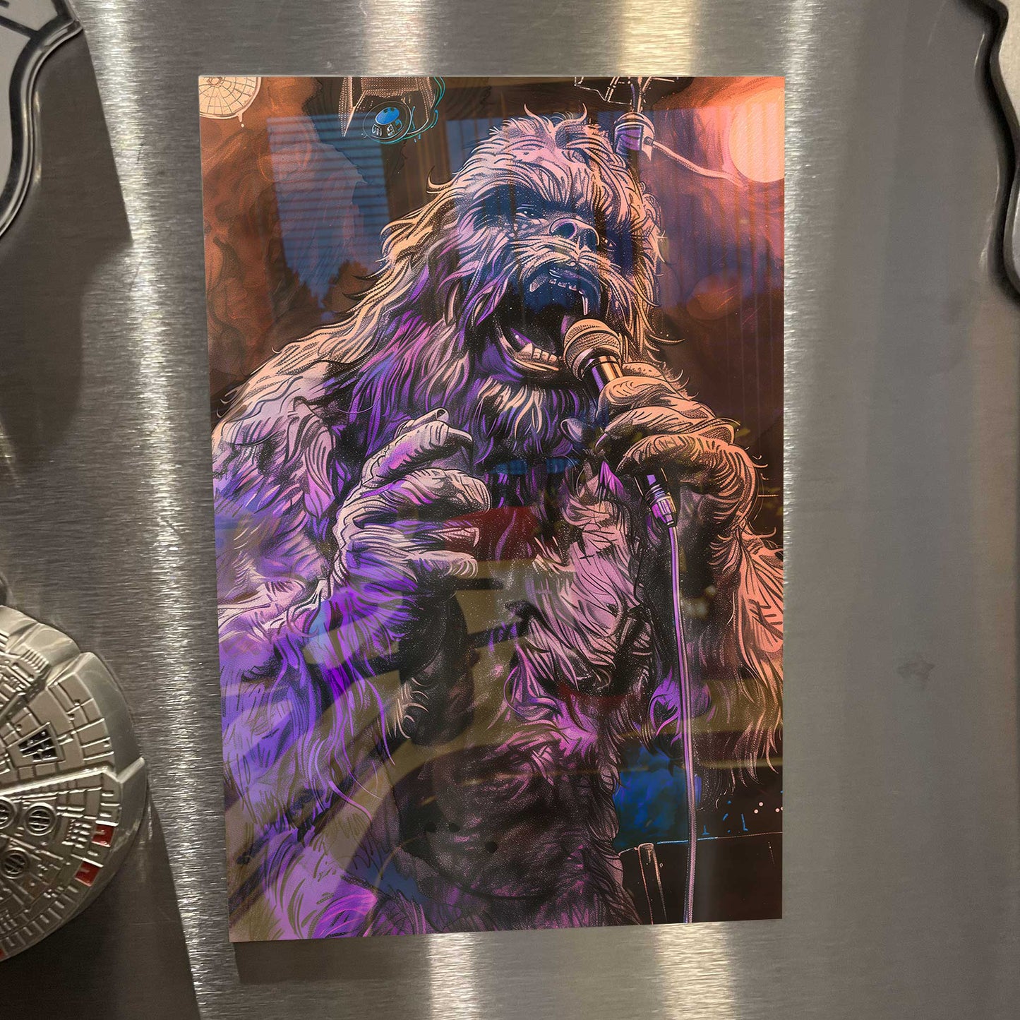 Sasquatch Karaoke Bigfoot Poster Metal Print