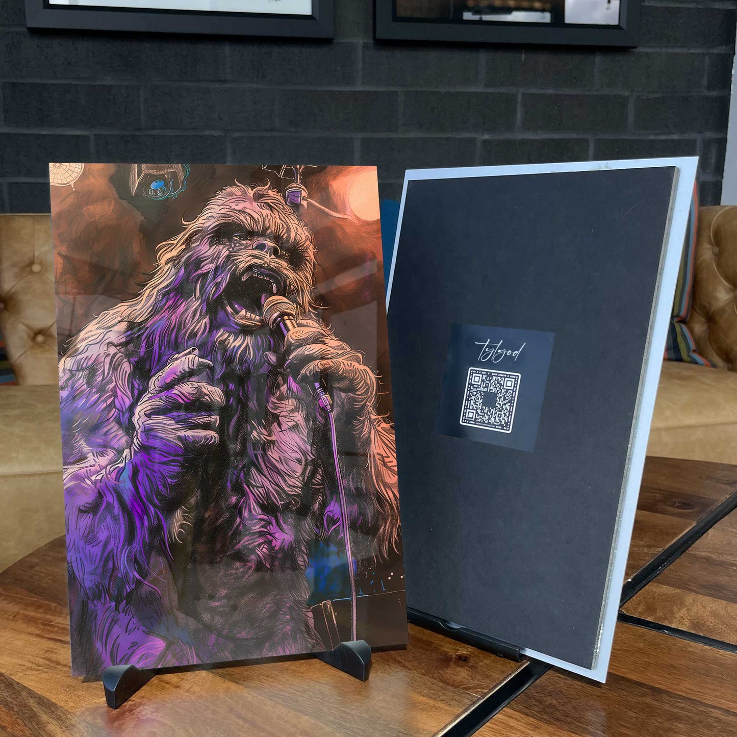 Sasquatch Karaoke Bigfoot Poster Metal Print