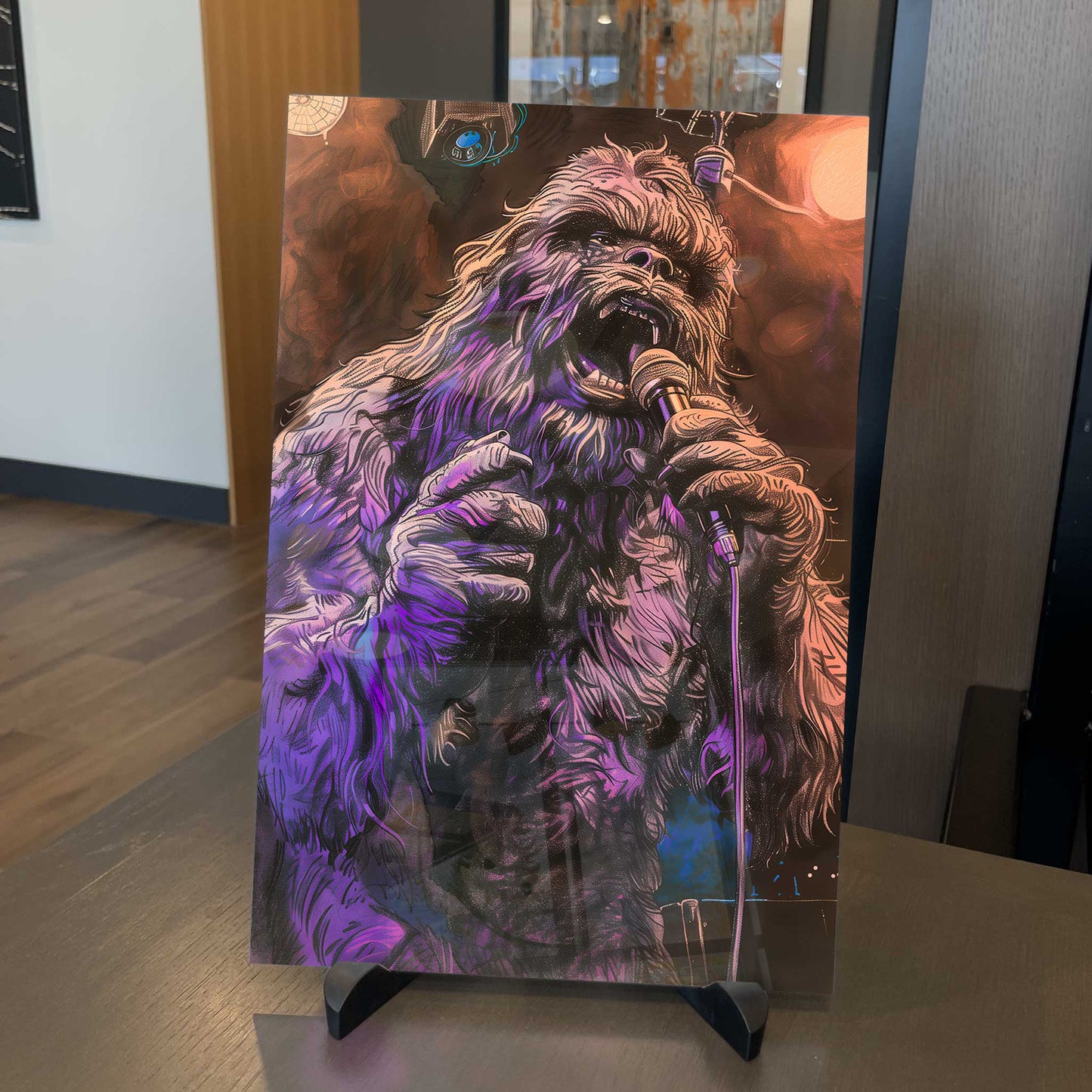 Sasquatch Karaoke Bigfoot Poster Metal Print