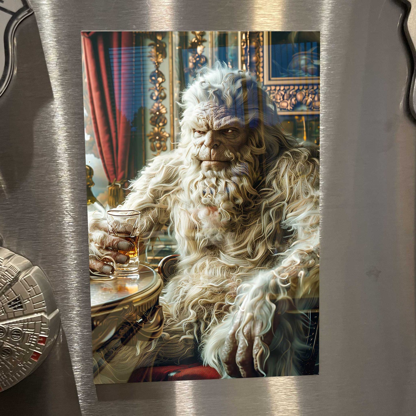 Sasquatch Grampa Bigfoot Poster Metal Print