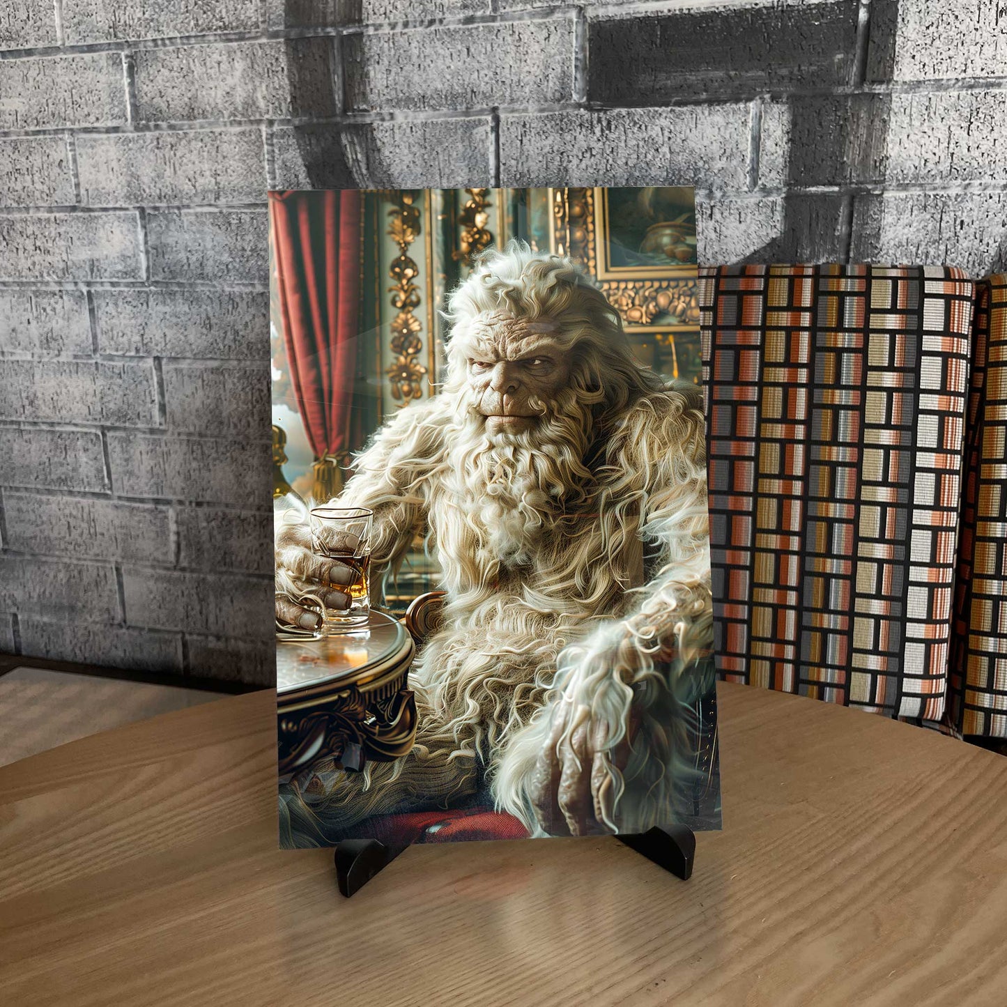 Sasquatch Grampa Bigfoot Poster Metal Print