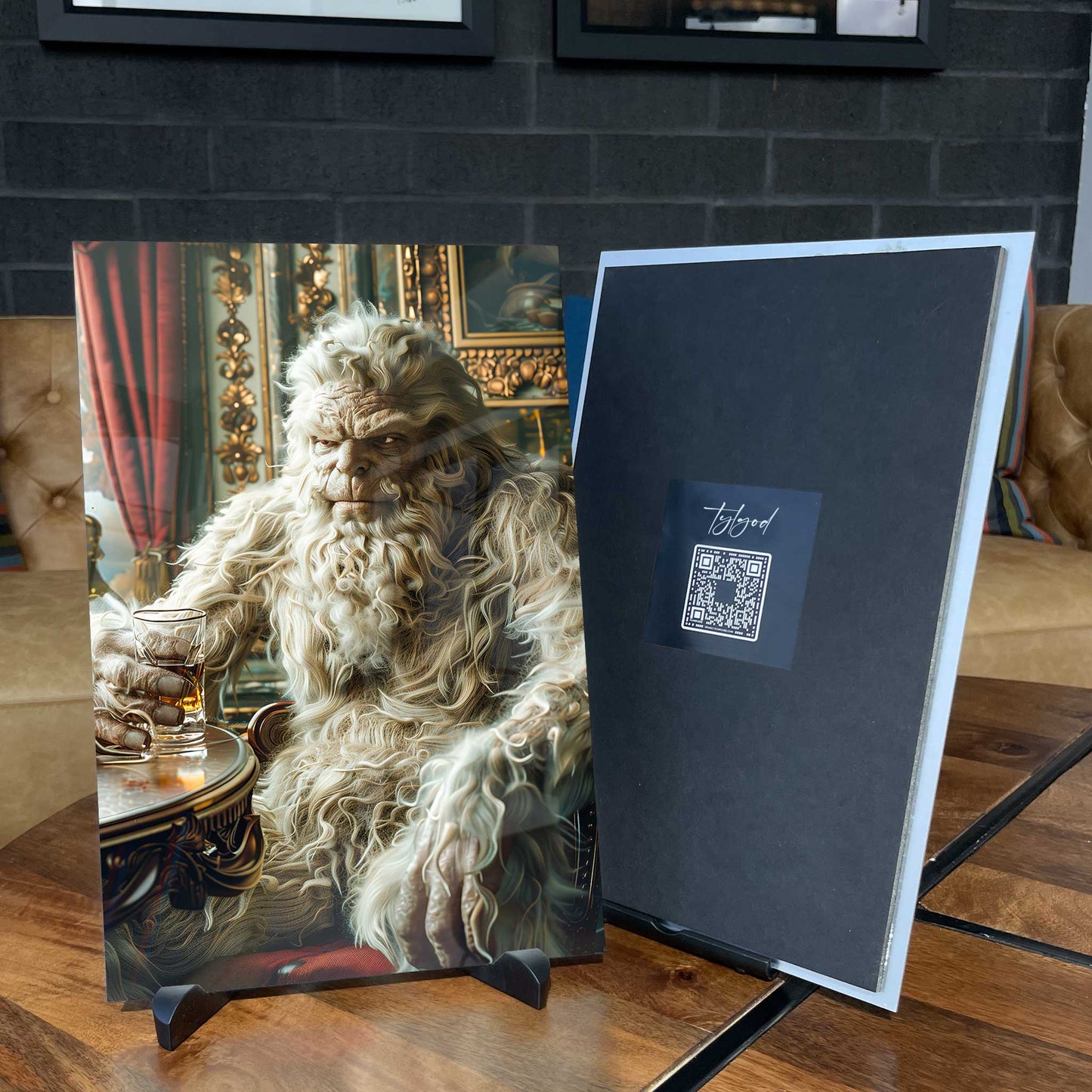 Sasquatch Grampa Bigfoot Poster Metal Print