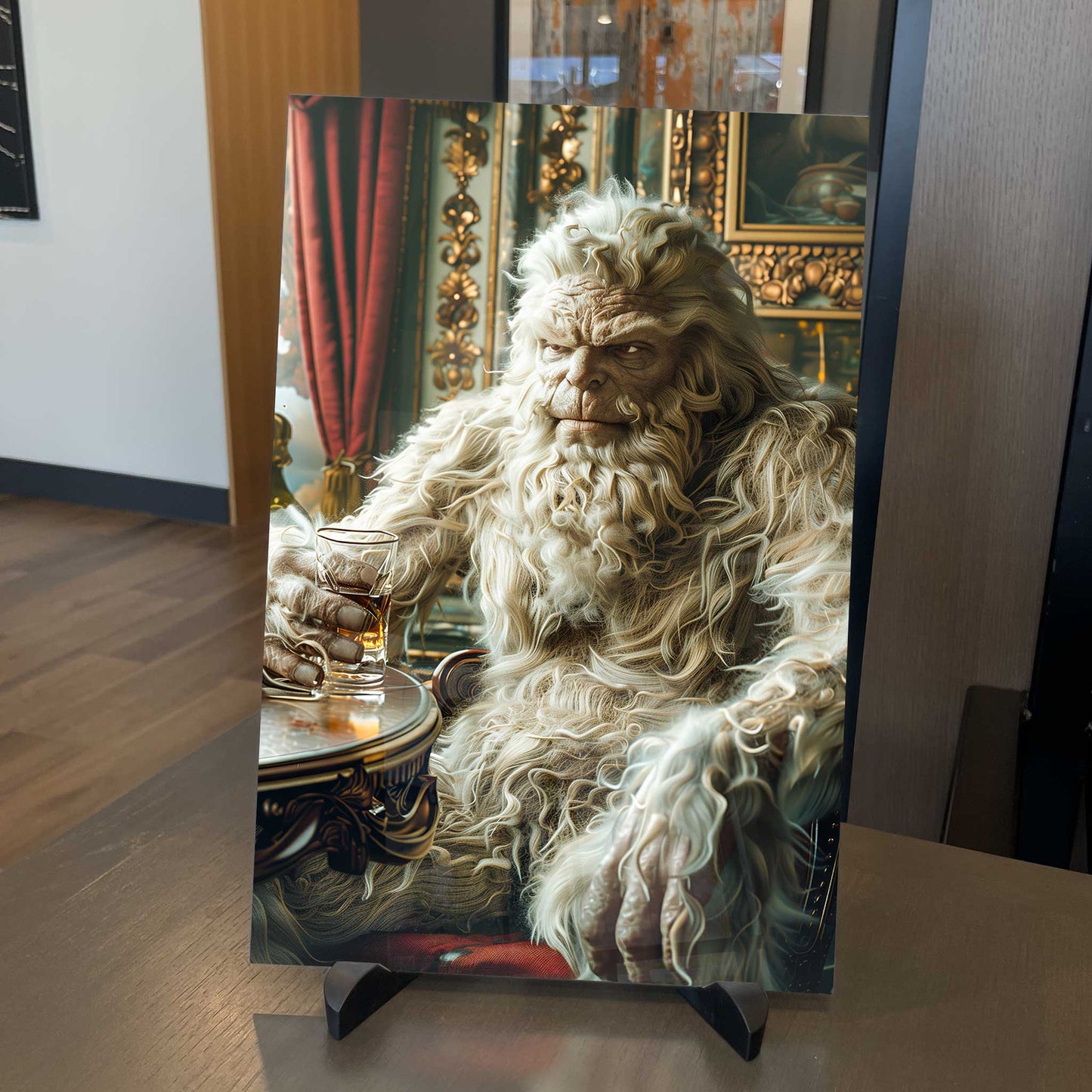 Sasquatch Grampa Bigfoot Poster Metal Print