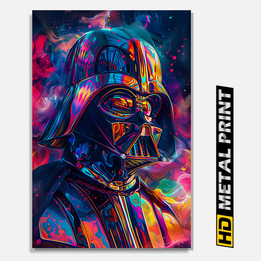 Darth Vader Star Wars Poster Trippy Art Metal Print