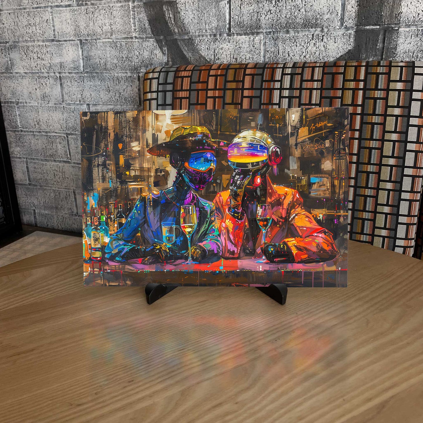 Trippy Aliens Poster Art Metal Print