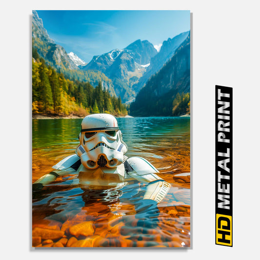 Stormtrooper Lake Vacation Metal Print
