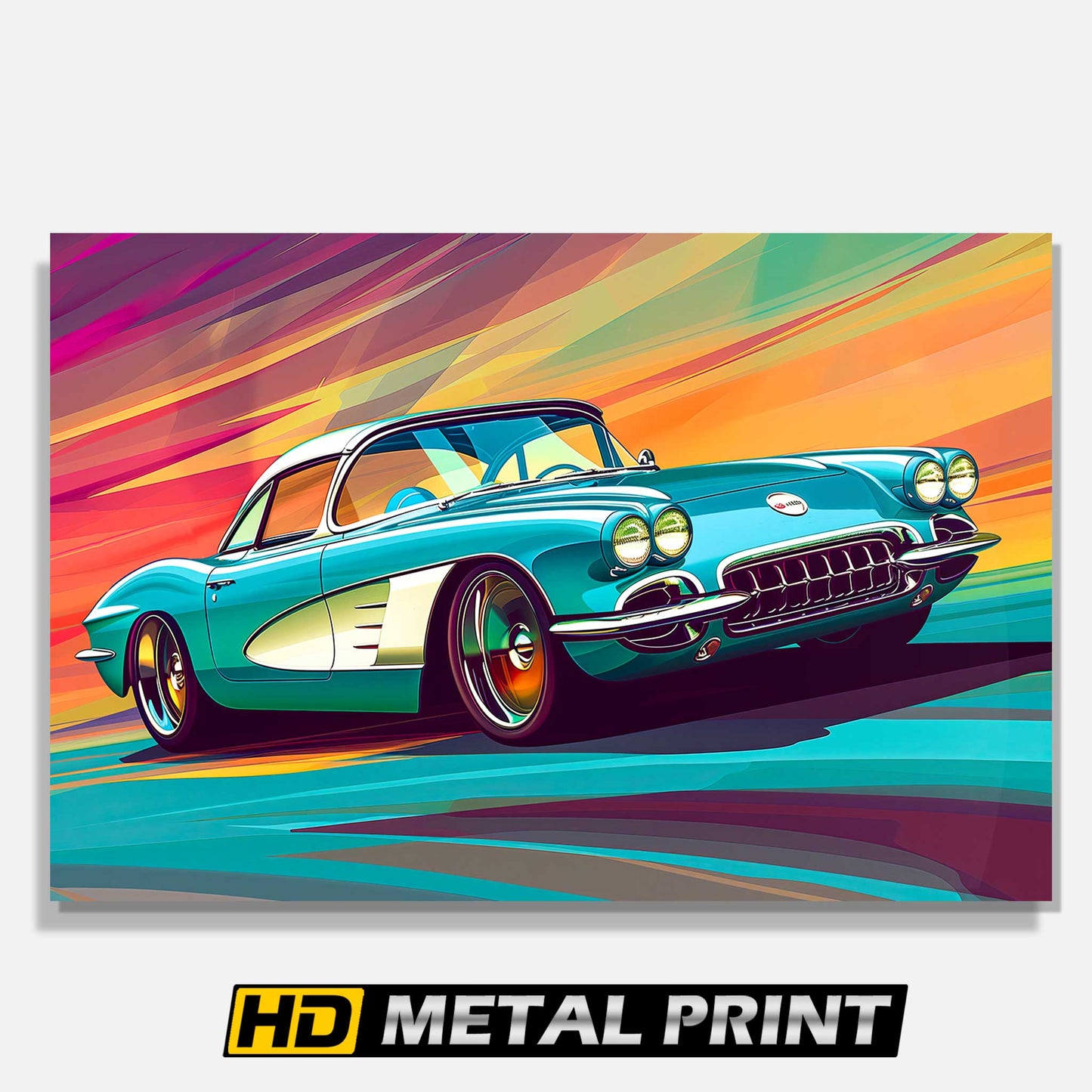 1962 Corvette C1 Metal Print