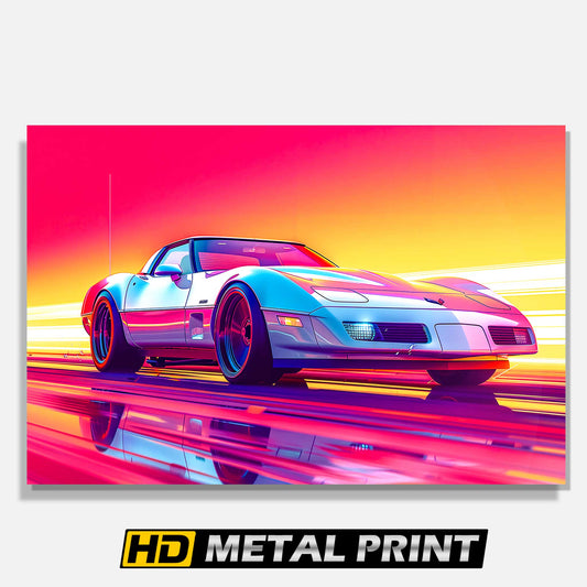 1996 Corvette C4 Metal Print