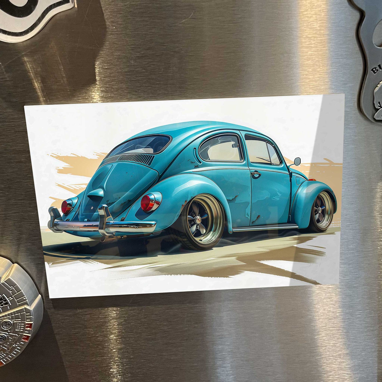 1957 VW Beetle Metal Print