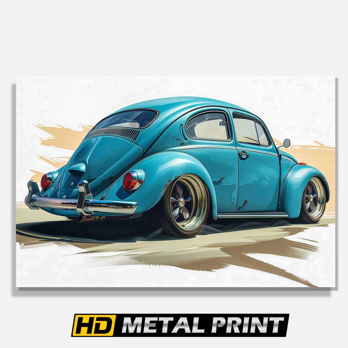 1957 VW Beetle Metal Print