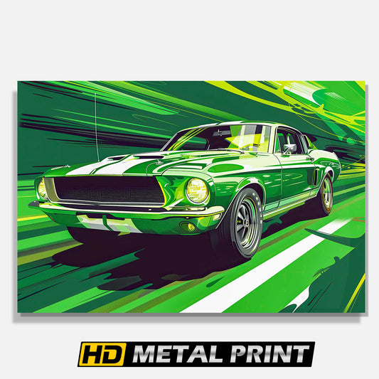 1968 Shelby Mustang GT500 Metal Print