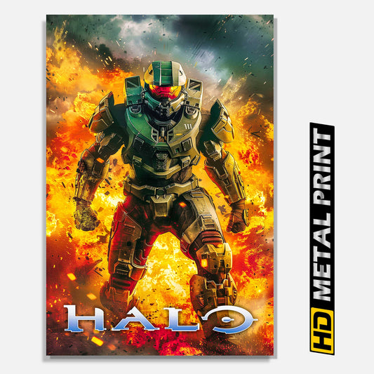XBox Halo Master Chief Metal Print