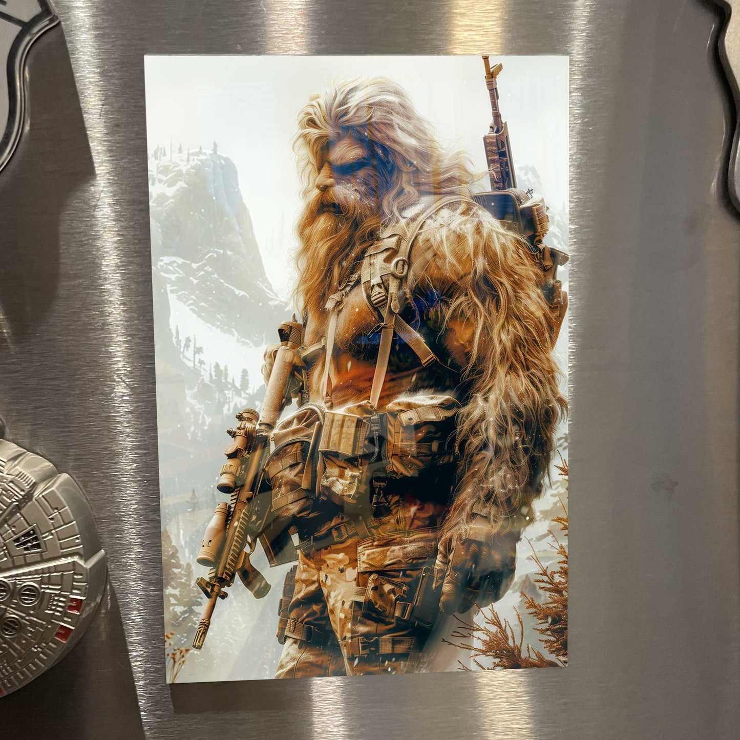 Tactisquatch Sasquatch Metal Print