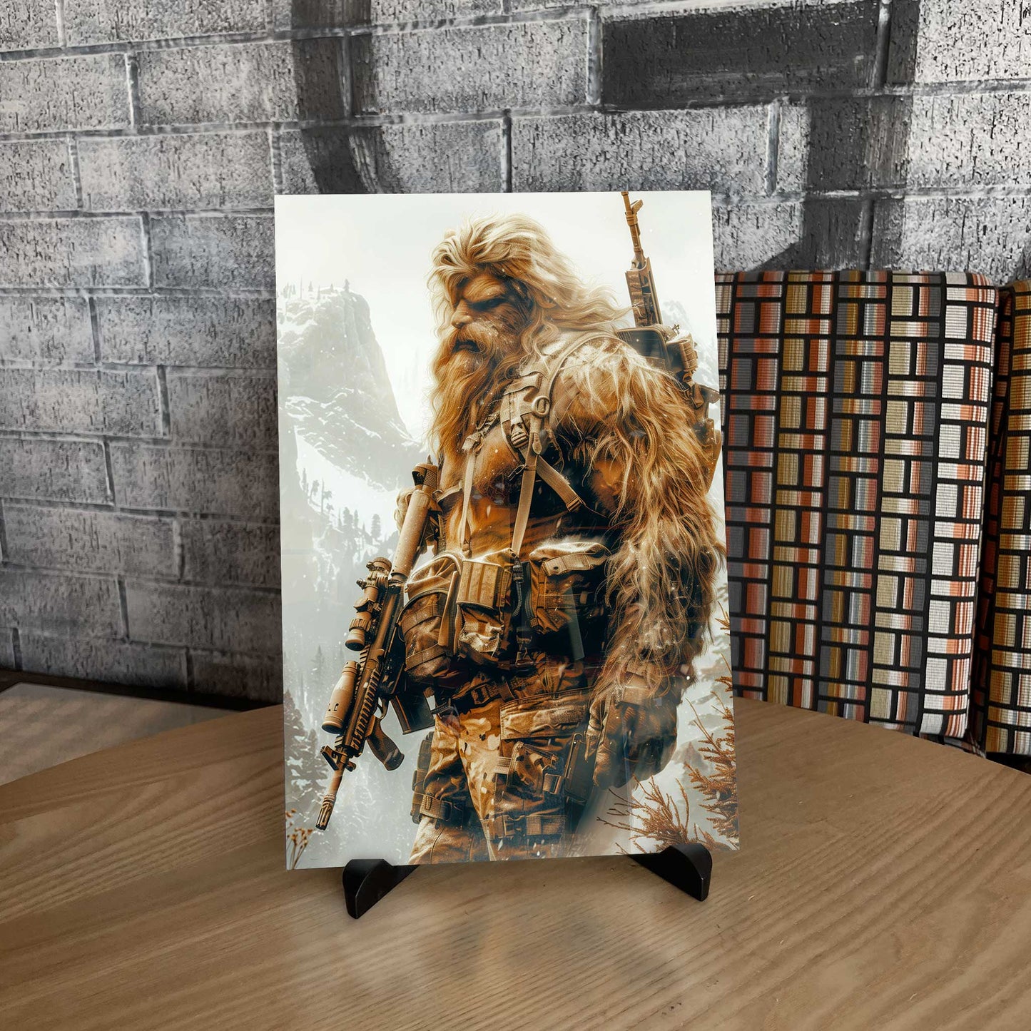 Tactisquatch Sasquatch Metal Print