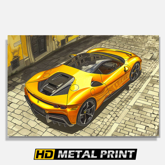 Ferrari SF90 Stradale Metal Poster