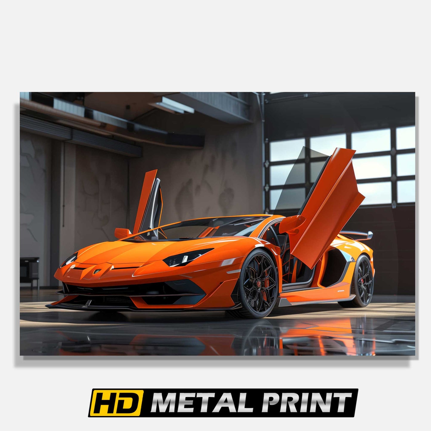 Lamborghini Aventador SVJ Metal Poster